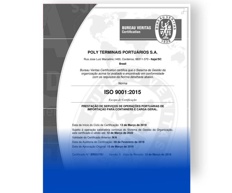 Certificação ISO 9001